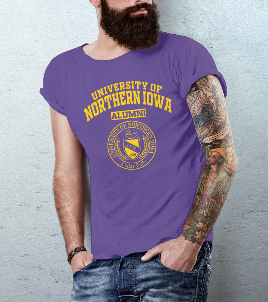 University Of Northern Iowa Alumni Cedar Falls 1876 Lux T-Shirt