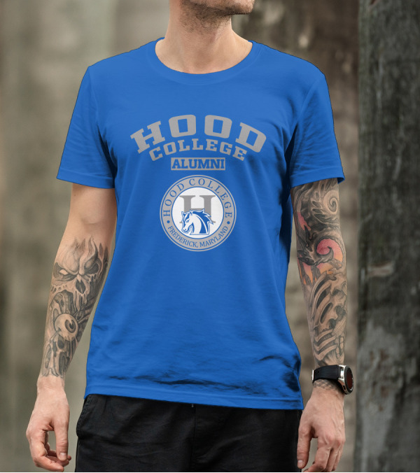Hood College Alumni Frederick Maryland Logo Horse Emblem T-Shirt
