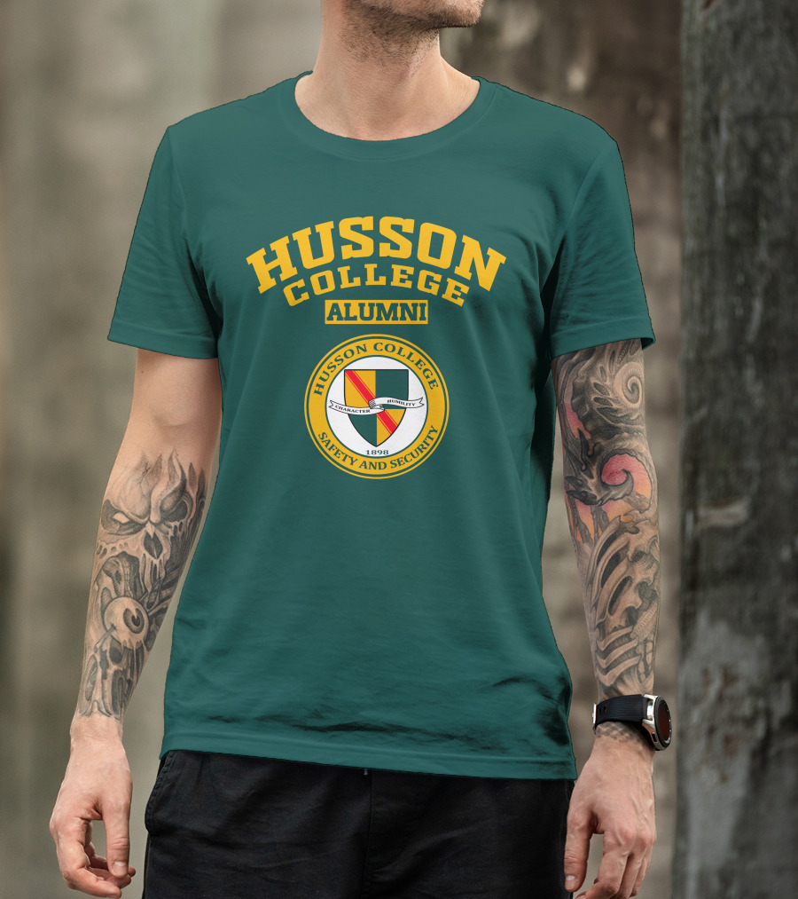 Husson College Alumni Safety And Security Character Humility 1898 T-Shirt