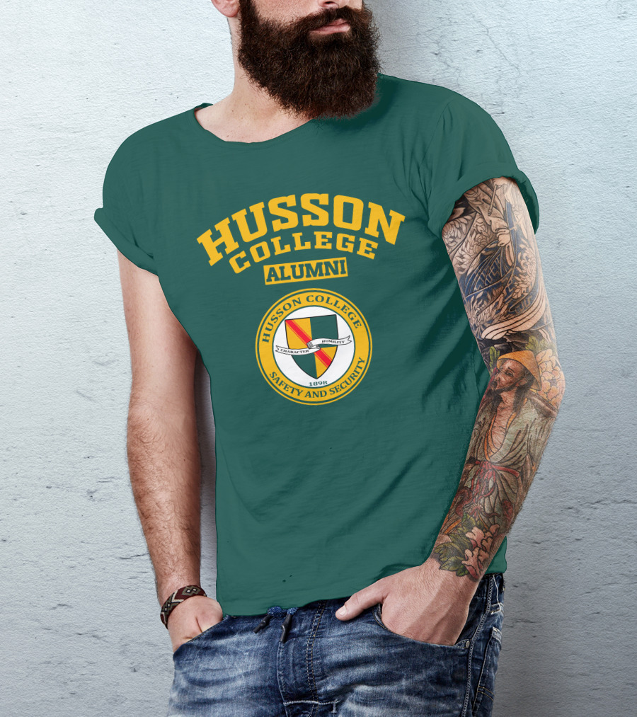 Husson College Alumni Safety And Security Character Humility 1898 T-Shirt