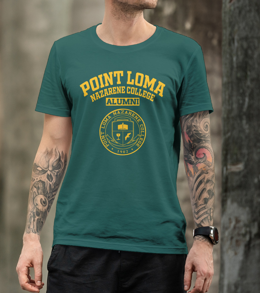 Point Loma Nazarene College Alumni 1902 Crest T-Shirt