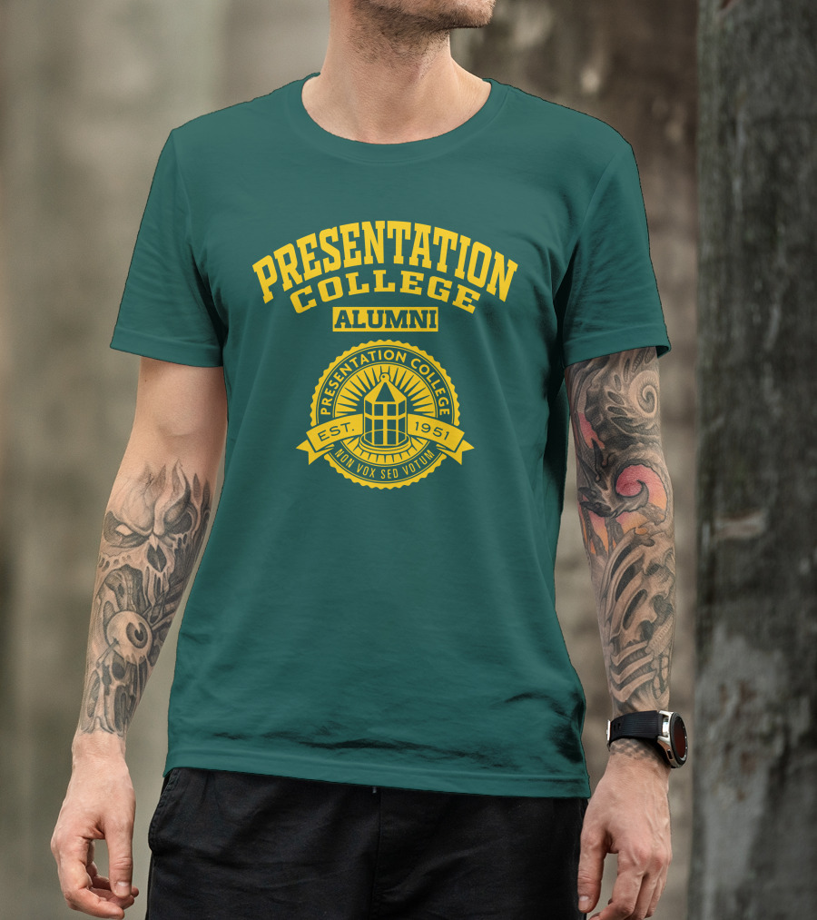 Presentation College Alumni Est. 1951 Mon Vox Sed Votum T-Shirt