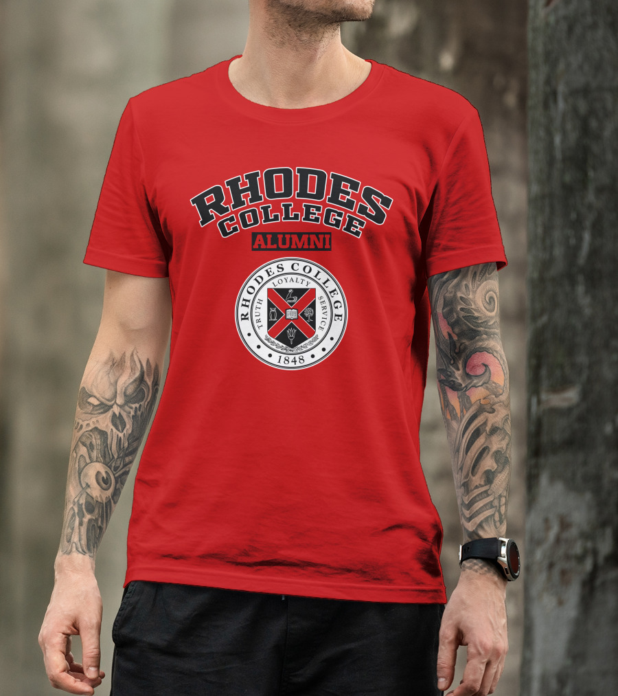 Rhodes College Alumni Truth Loyalty Service 1848 Seal T-Shirt