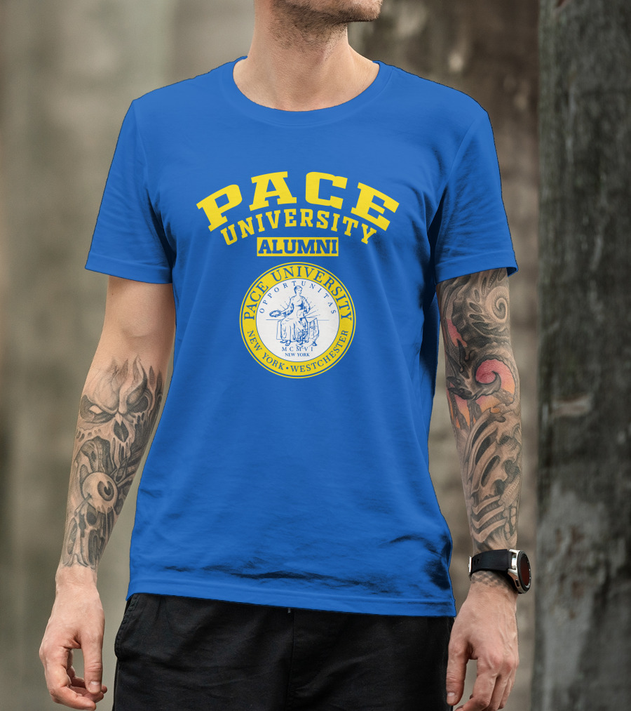 Pace University Alumni Seal New York Westchester MCMV Opportunities T-Shirt