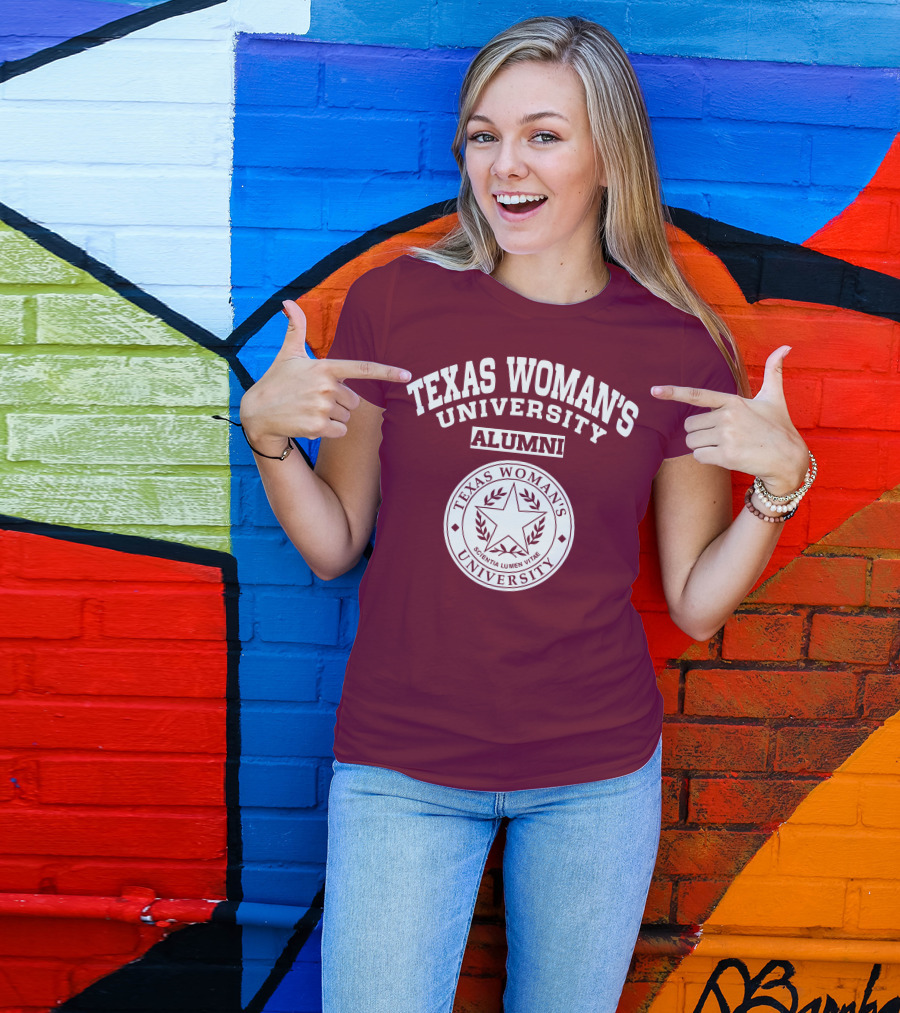 Texas Woman's University Alumni Scientia Lumen Vitae T-Shirt