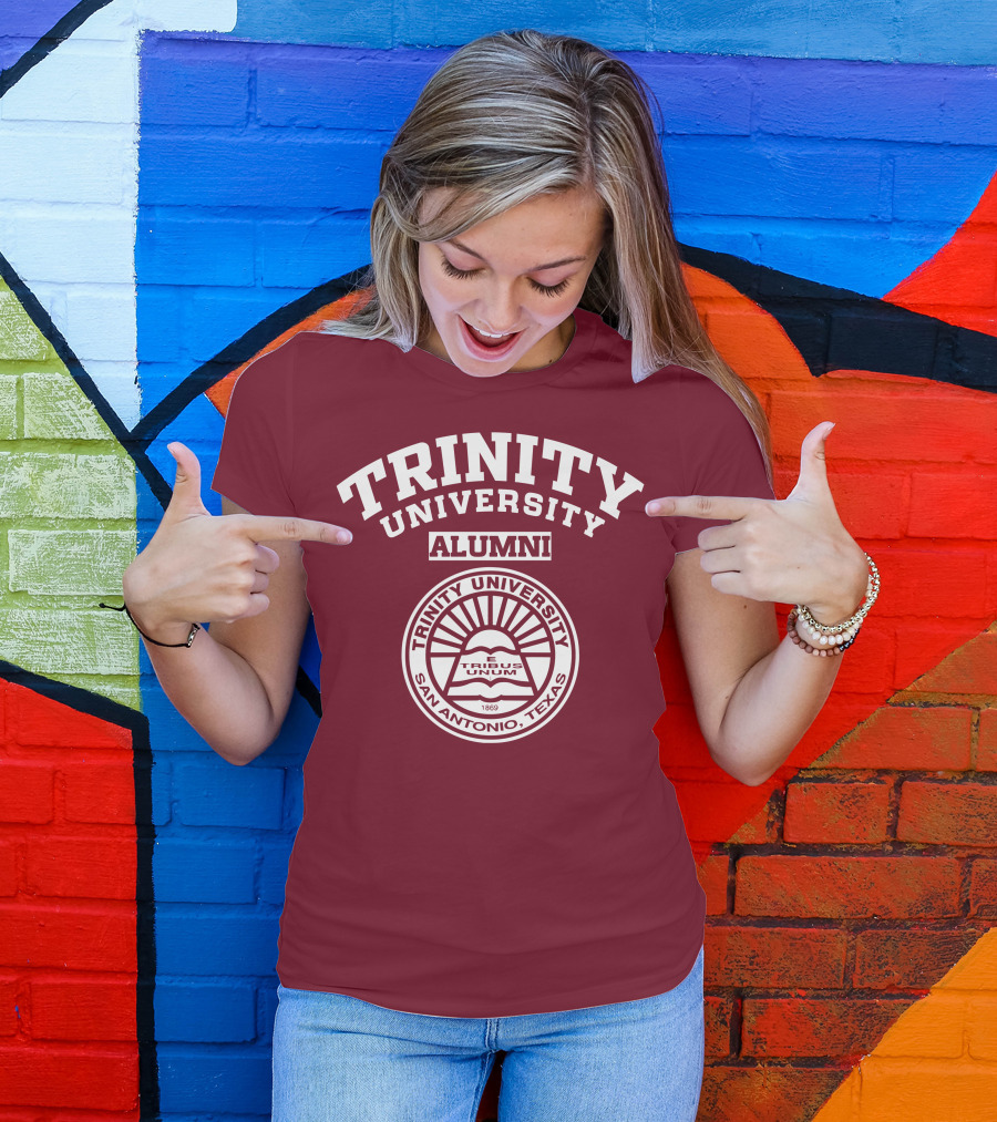 Trinity University Alumni Tribus Unum San Antonio Texas 1869 T-Shirt