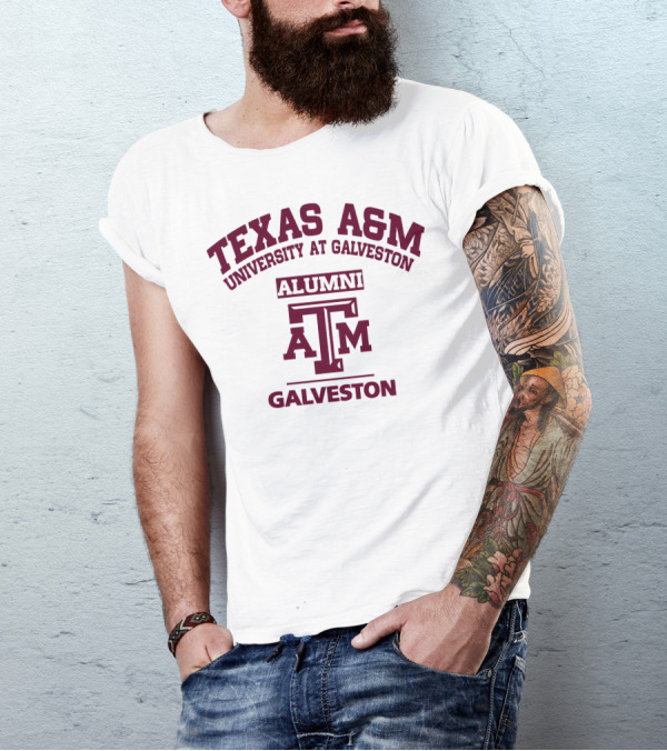 Texas A&M University At Galveston Alumni Aggies Logo Galveston T-Shirt