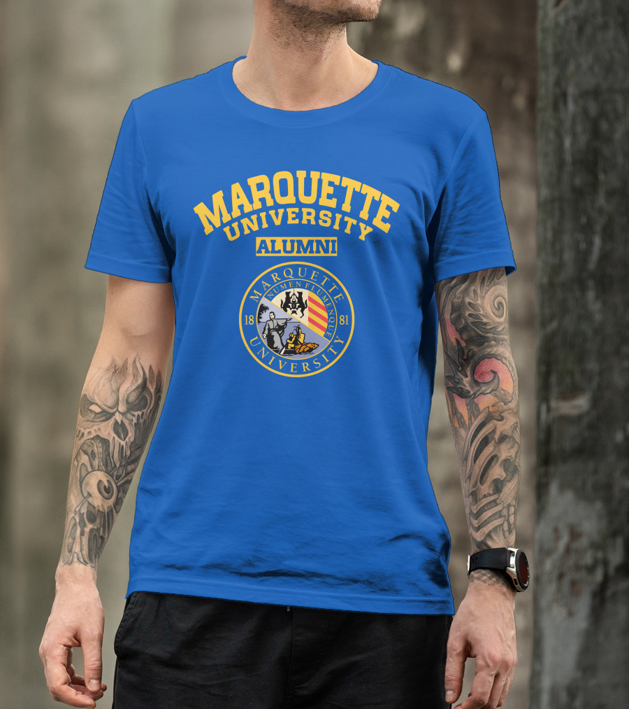Marquette University Alumni Seal Numen Flumenque 1881 T-Shirt