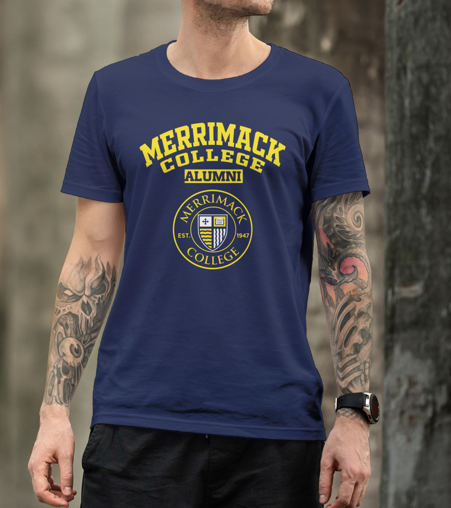 Merrimack College Alumni Est. 1947 Emblem T-Shirt