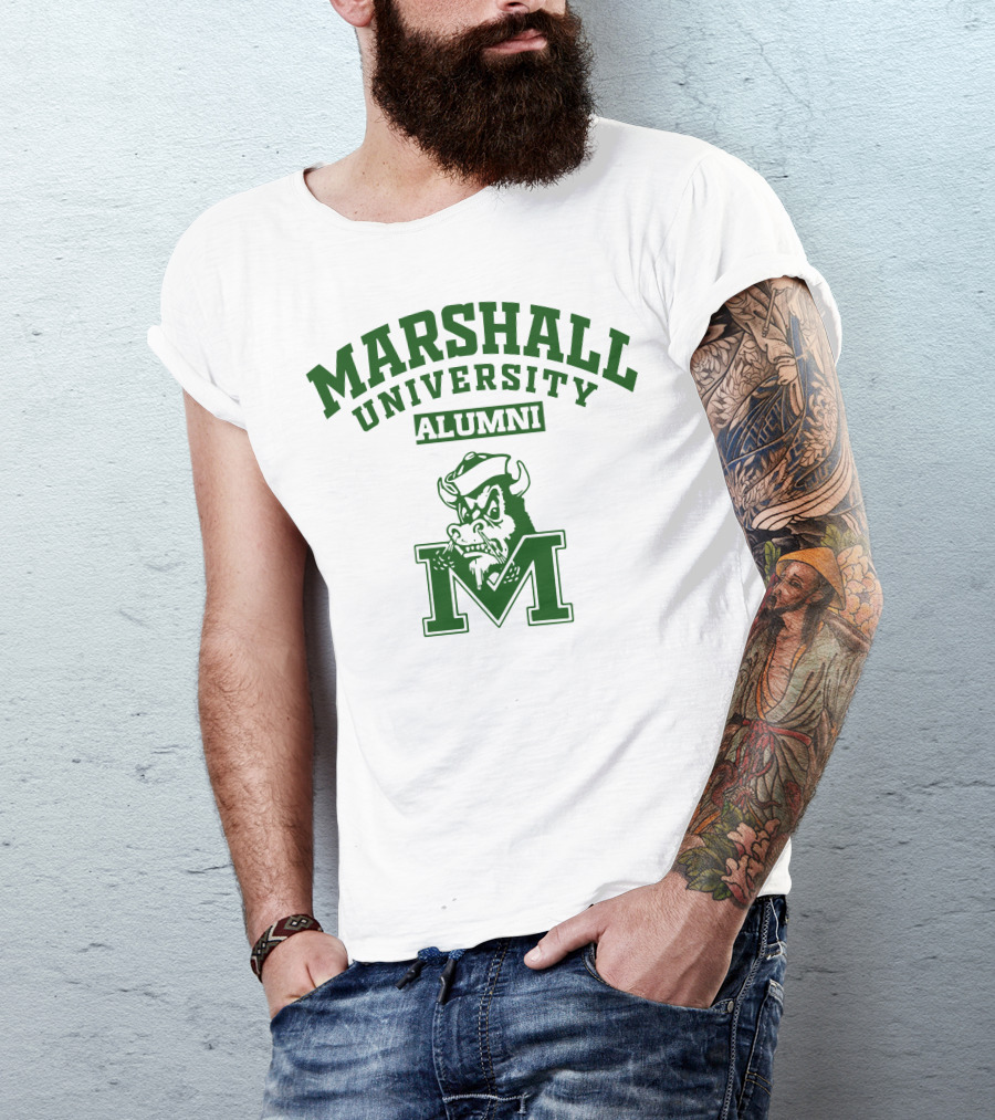 Marshall University Alumni Buffalo Logo M T-Shirt