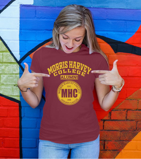 Morris Harvey College Alumni MHC Established 1888 Golden Eagles T-Shirt