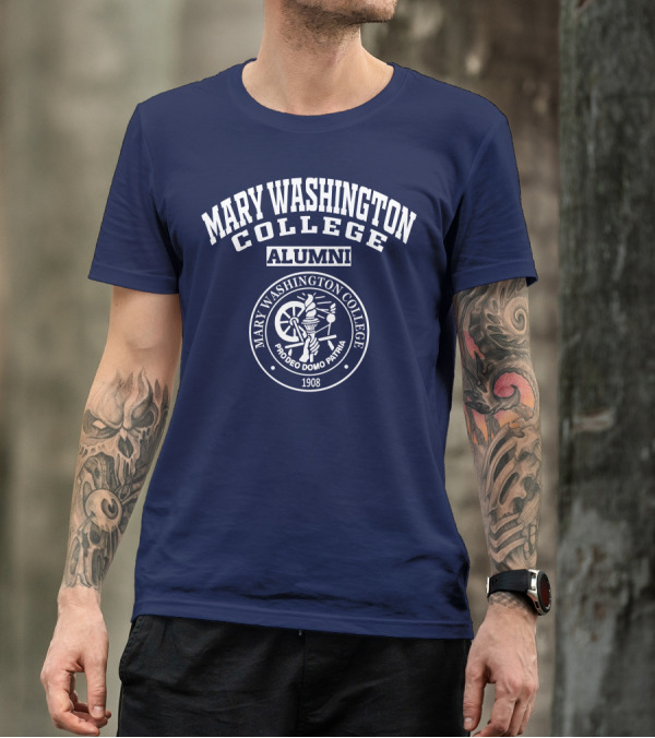 Mary Washington College Alumni Crest Pro Deo Domo Patria 1908 T-Shirt