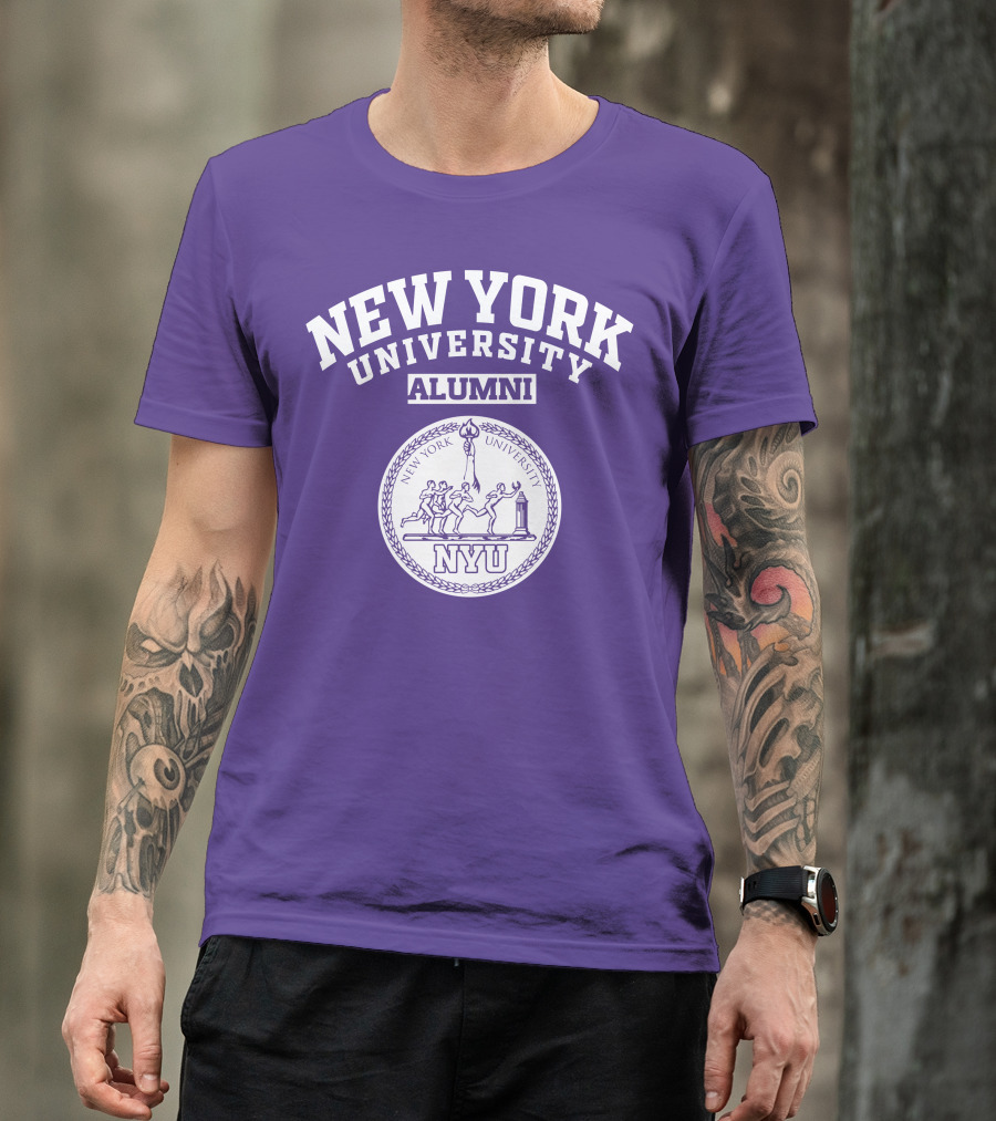 New York University Alumni NYU Seal Purple T-Shirt