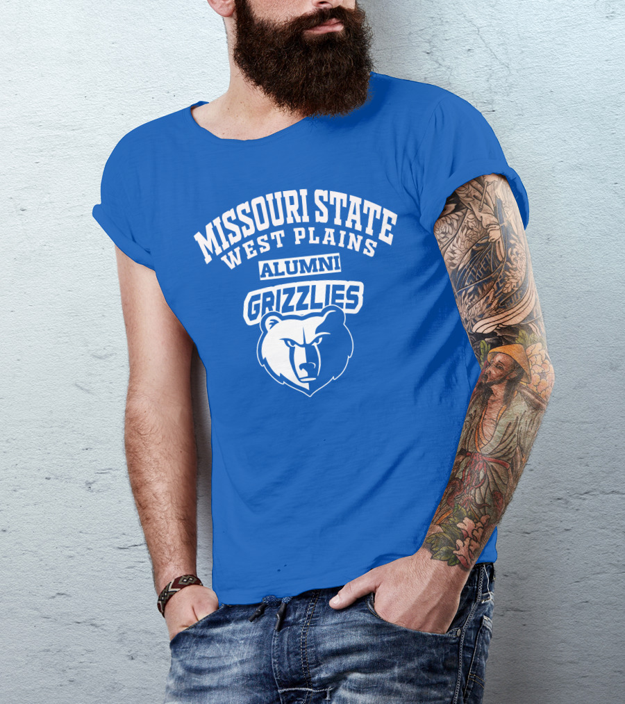 Missouri State West Plains Alumni Grizzlies Bear T-Shirt