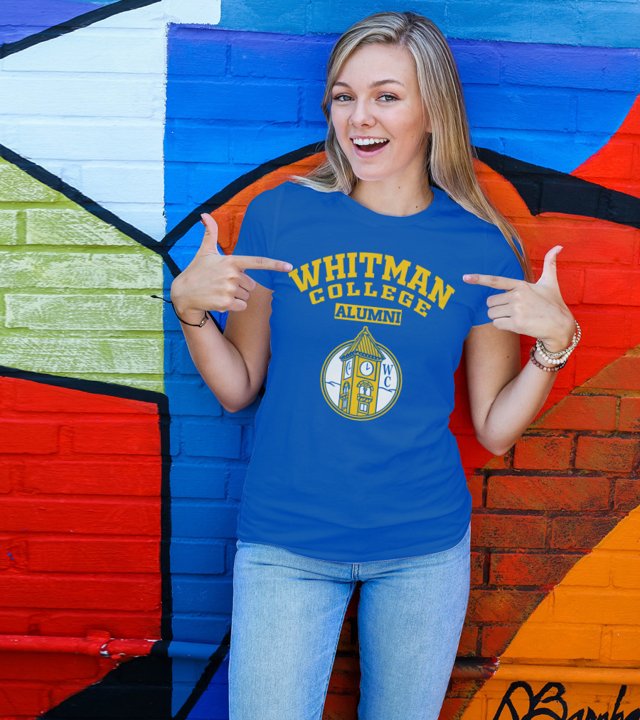 WHITMAN COLLEGE ALUMNI WC Clock Tower T-Shirt