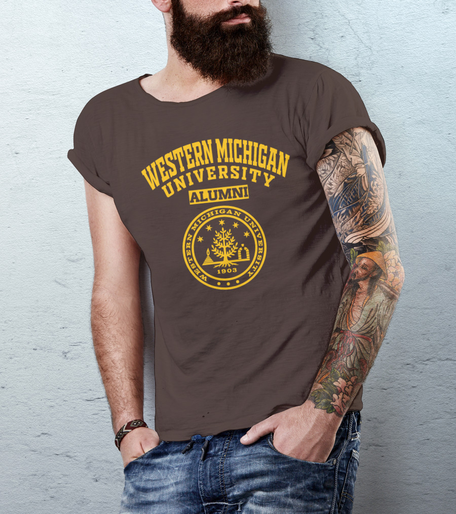 Western Michigan University Alumni 1903 Seal T-Shirt