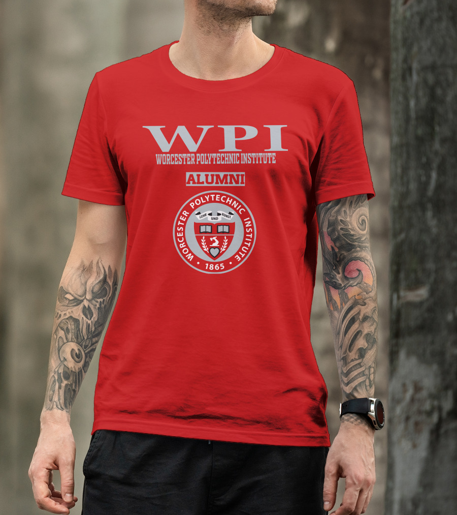 Worcester Polytechnic Institute WPI Alumni Seal 1865 T-Shirt