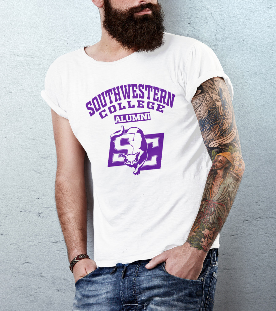 Southwestern College Alumni SC Logo With Cougar T-Shirt