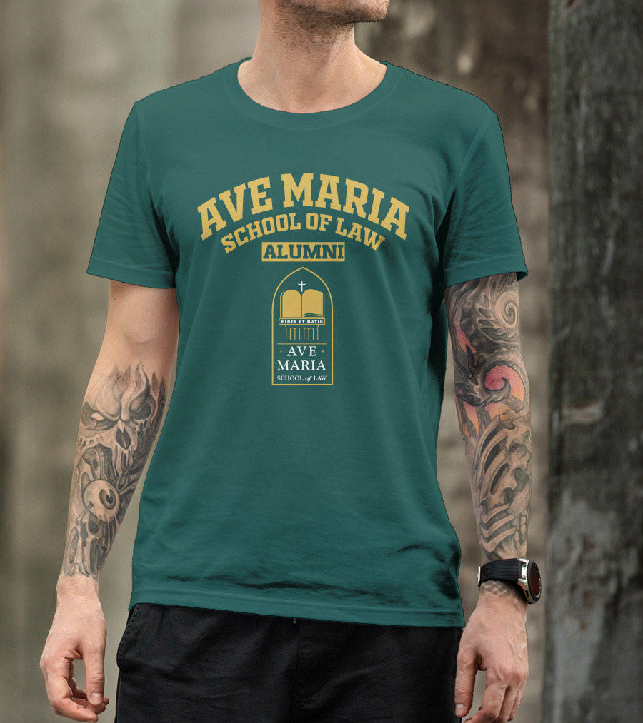 Ave Maria School Of Law Alumni Fides Et Ratio Crest T-Shirt