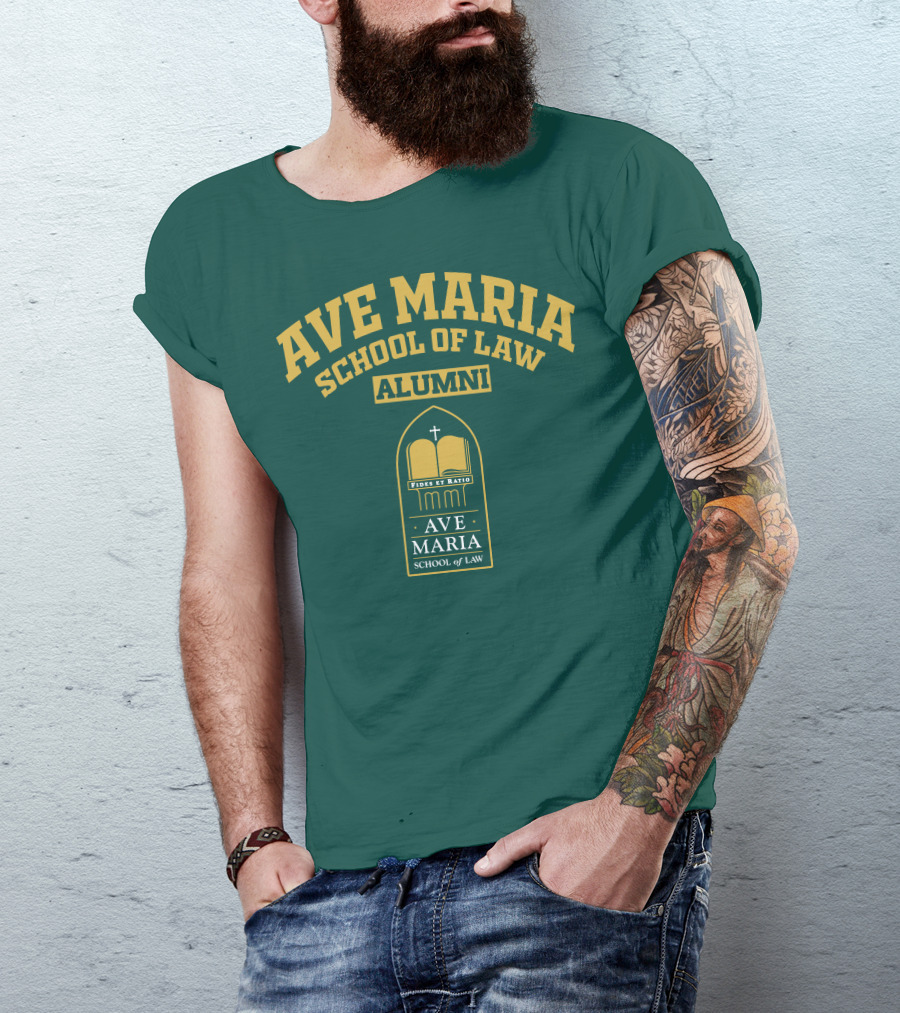 Ave Maria School Of Law Alumni Fides Et Ratio Crest T-Shirt