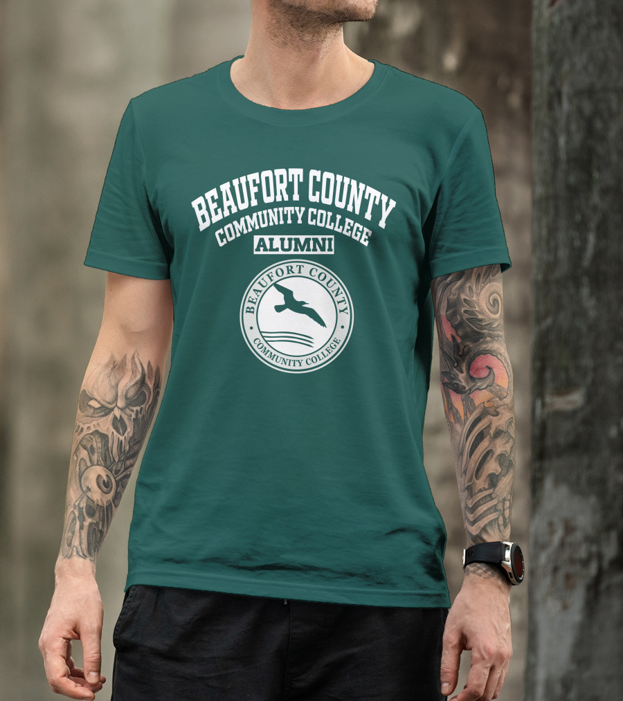 Beaufort County Community College Alumni Seal With Bird And Waves T-Shirt