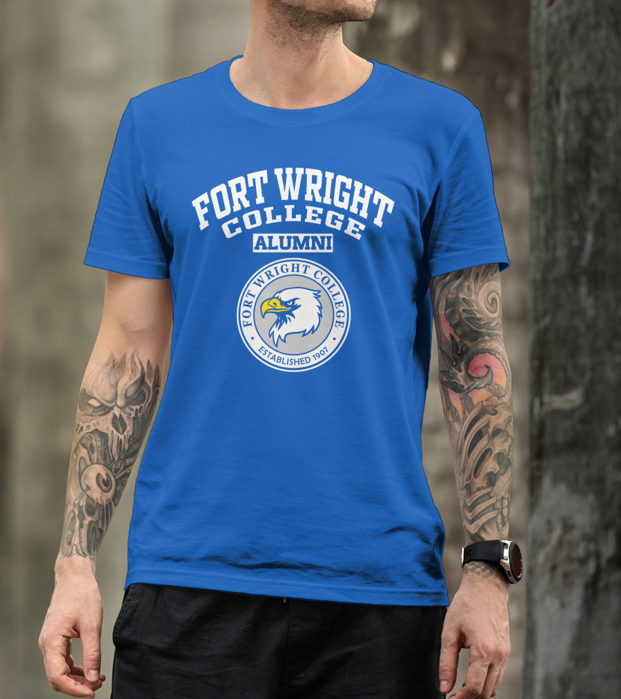 Fort Wright College Alumni Eagle Emblem Established 1907 T-Shirt