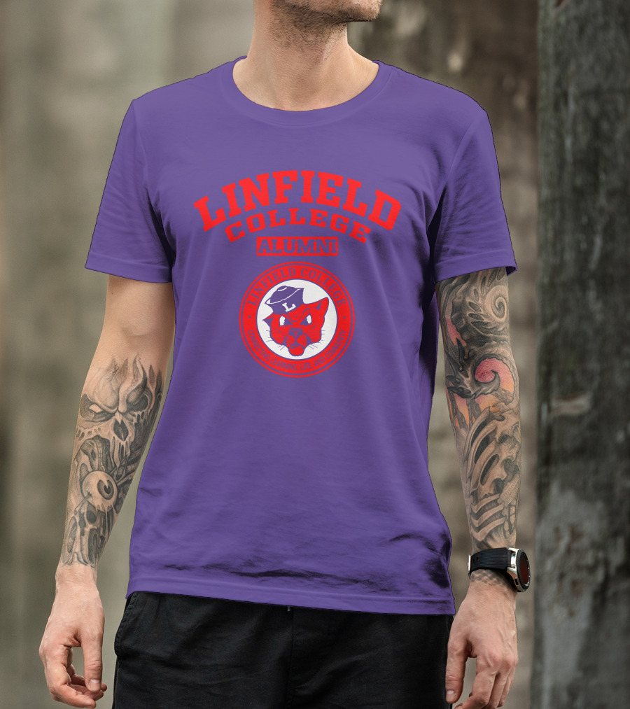 Linfield College Alumni Confido Personal Development Mascot T-Shirt