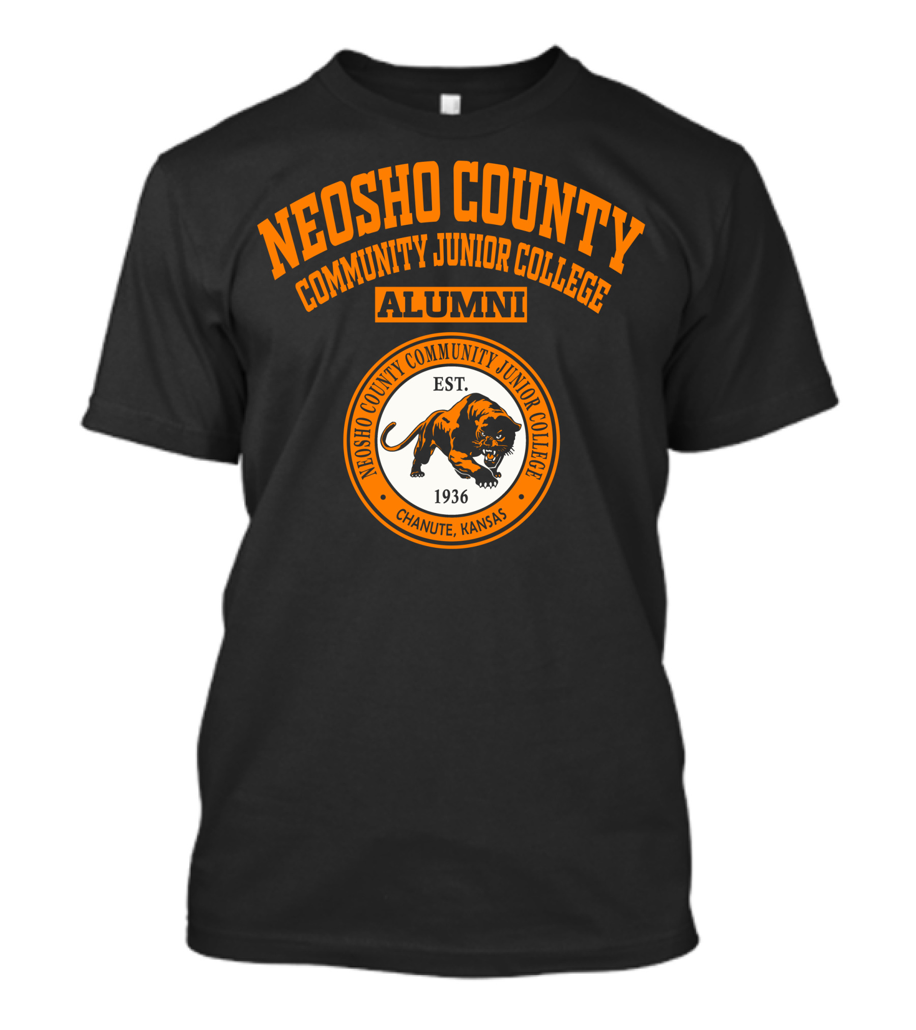 NEOSHO COUNTY COMMUNITY JUNIOR COLLEGE ALUMNI EST. 1936 CHANUTE, KANSAS T-Shirt