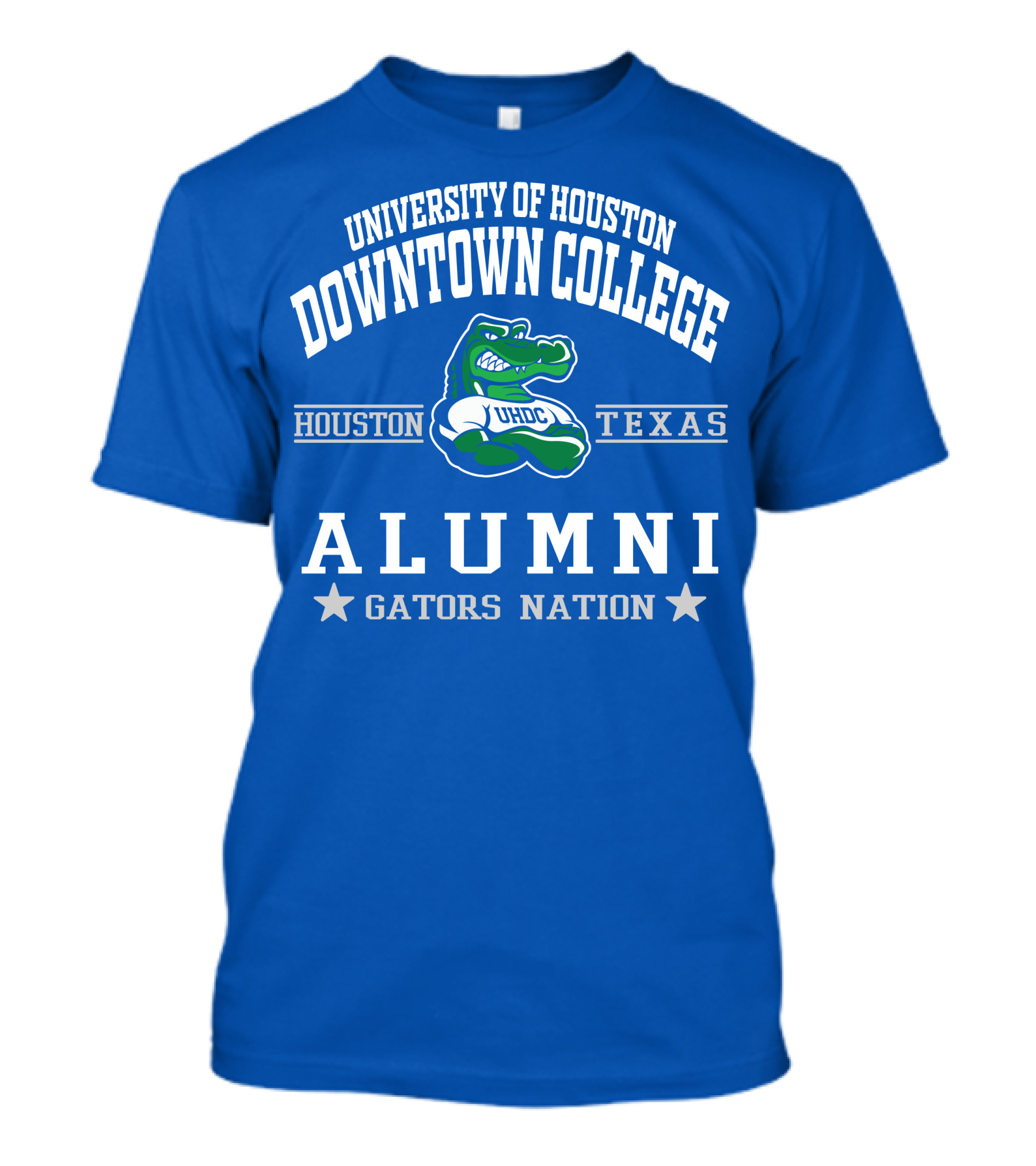University Of Houston Downtown College Alumni Gators Nation Texas T-Shirt