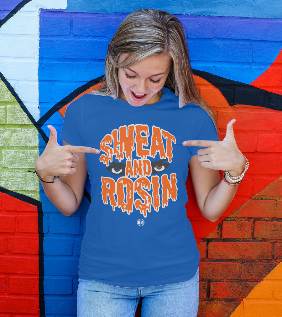 SWEAT AND ROSIN Eyes Dripping Orange 86 T-Shirt