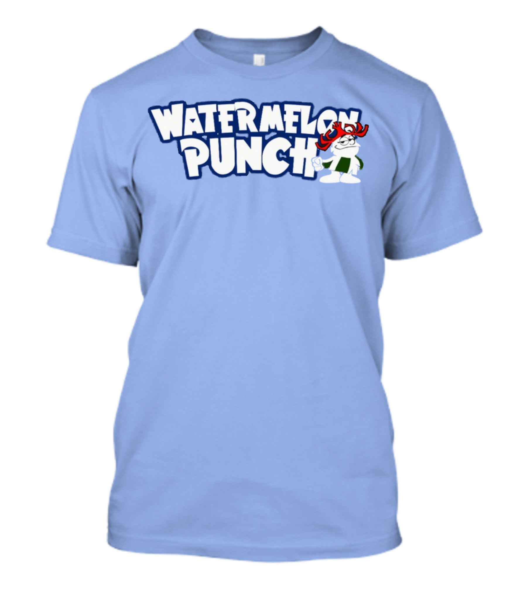 Watermelon Punch Cool Character With Fun Red Glasses And Green Shorts T-Shirt