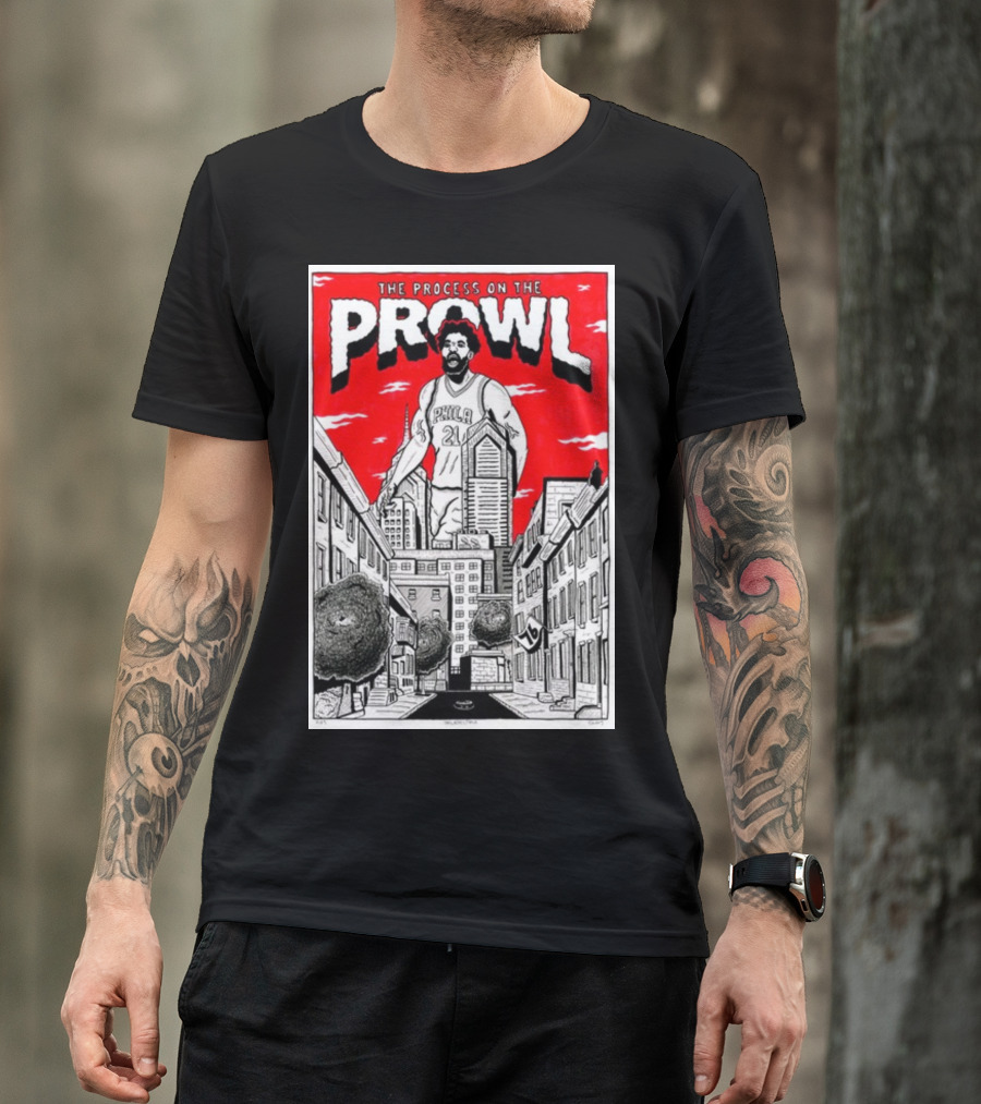 The Process On The Prowl Philadelphia 76ers Basketball Legend T-Shirt