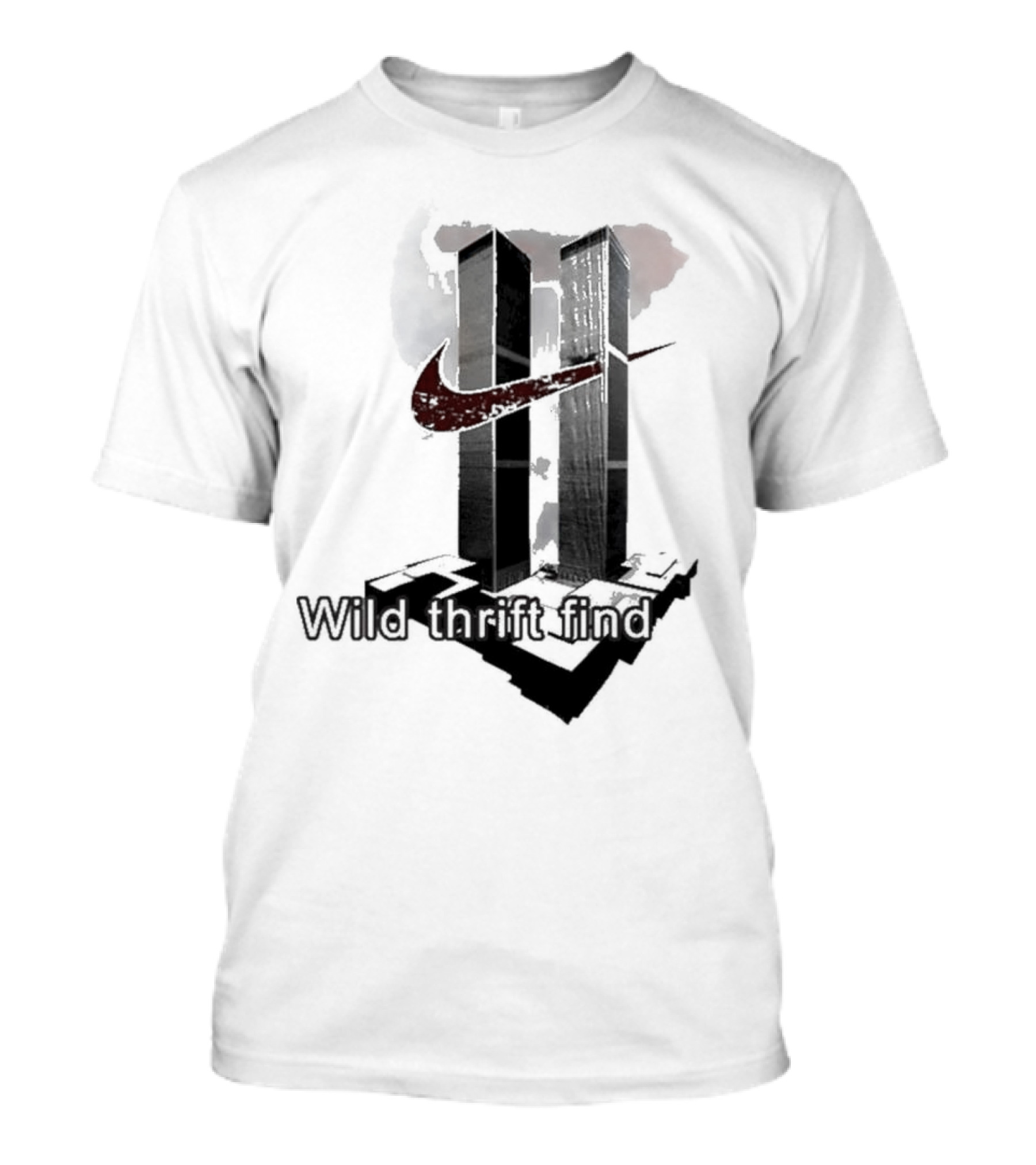 Wild Thrift Find Twin Towers 9/11 T-Shirt