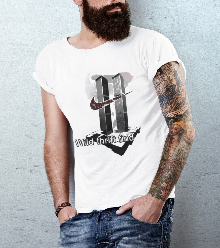 Wild Thrift Find Twin Towers 9/11 T-Shirt