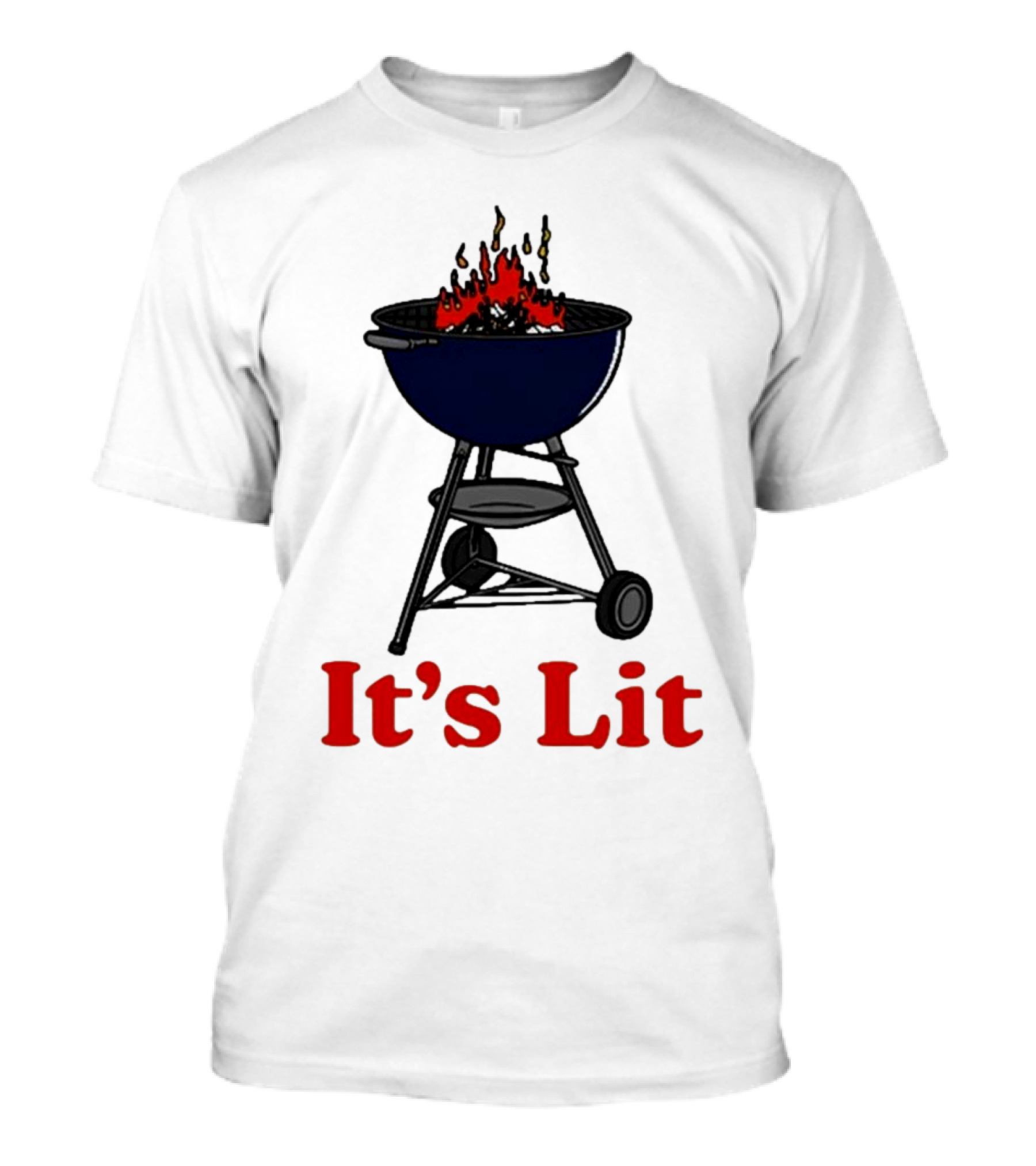 It’s Lit Barbecue Grill Fire T-Shirt
