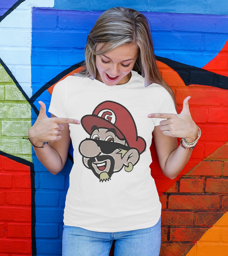 Super Fierio G Mustache Cap T-Shirt