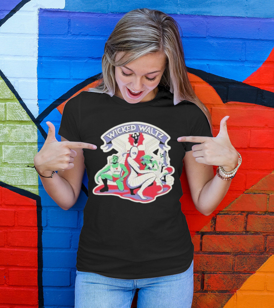 Wicked Waltz Lewberger Monster Characters On Red Carpet T-Shirt