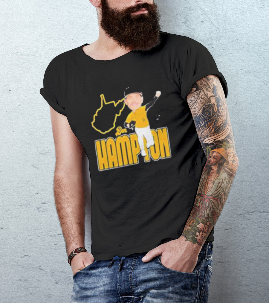 Ben Hampton West Virginia Baseball 11 Fan T-Shirt