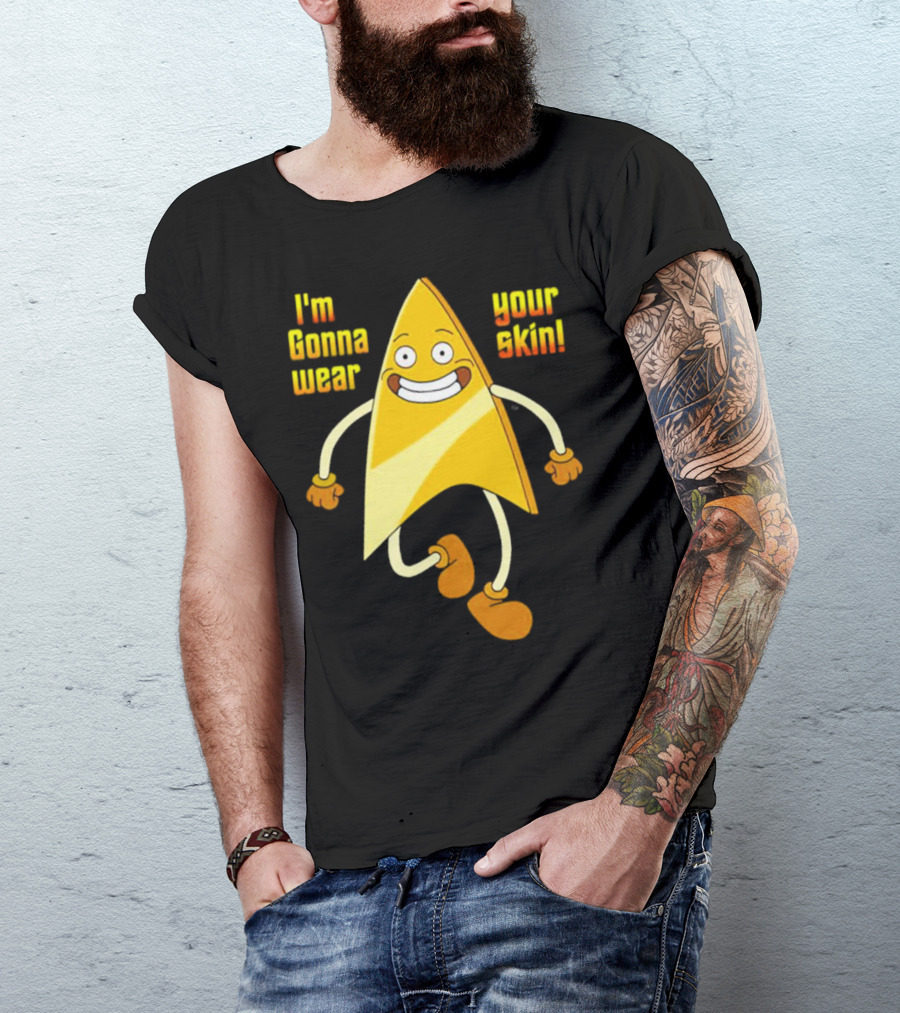 I'm Gonna Wear Your Skin Bravest Warriors Badgey T-Shirt