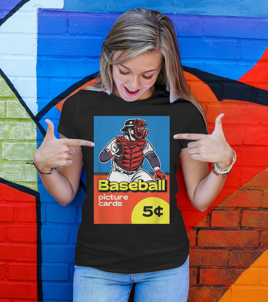 Baseball Picture Cards 5¢ Catcher T-Shirt