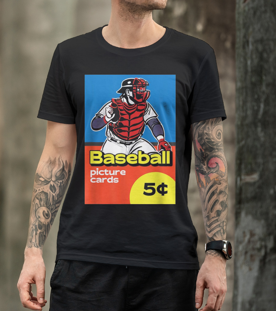Baseball Picture Cards 5¢ Catcher T-Shirt