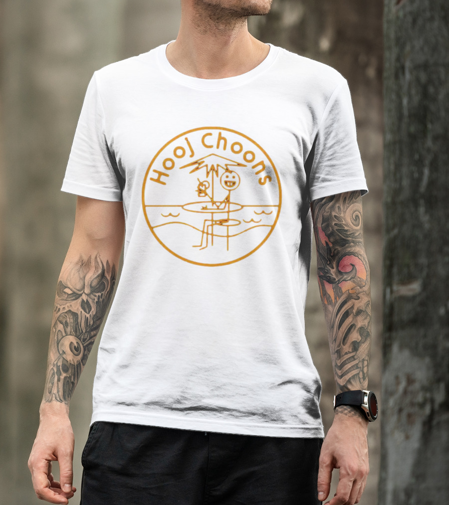 Hooj Choons Energy 52 Cafe Del Mar Caramel Stick Figure Beach Scene T-Shirt