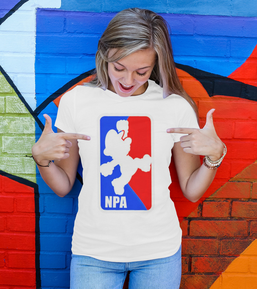 Mario NPA National Plumber Association NBA T-Shirt