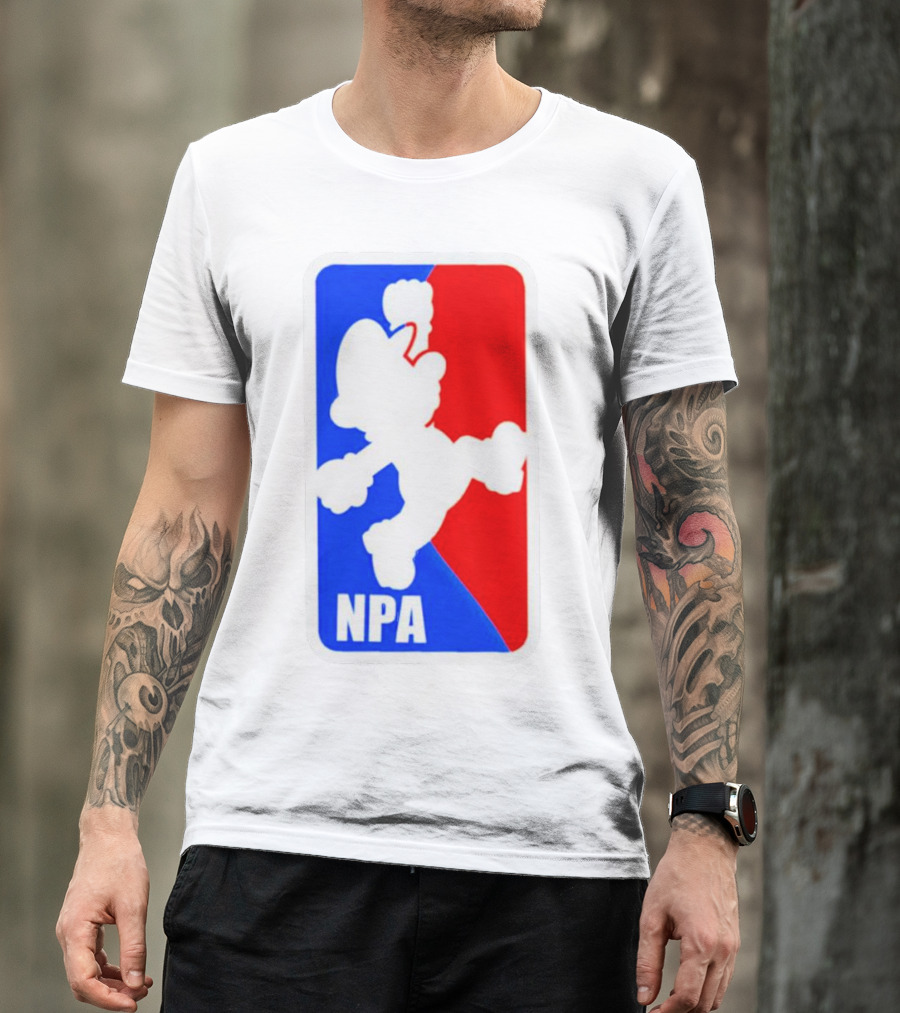 Mario NPA National Plumber Association NBA T-Shirt
