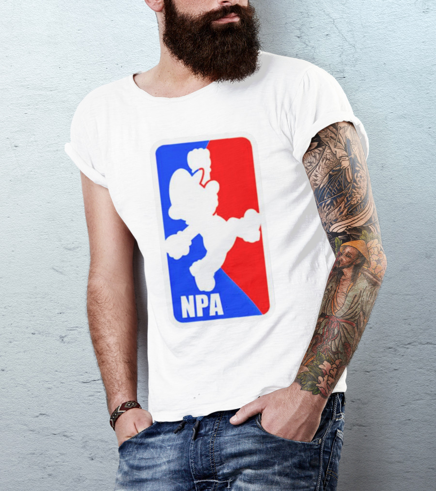 Mario NPA National Plumber Association NBA T-Shirt