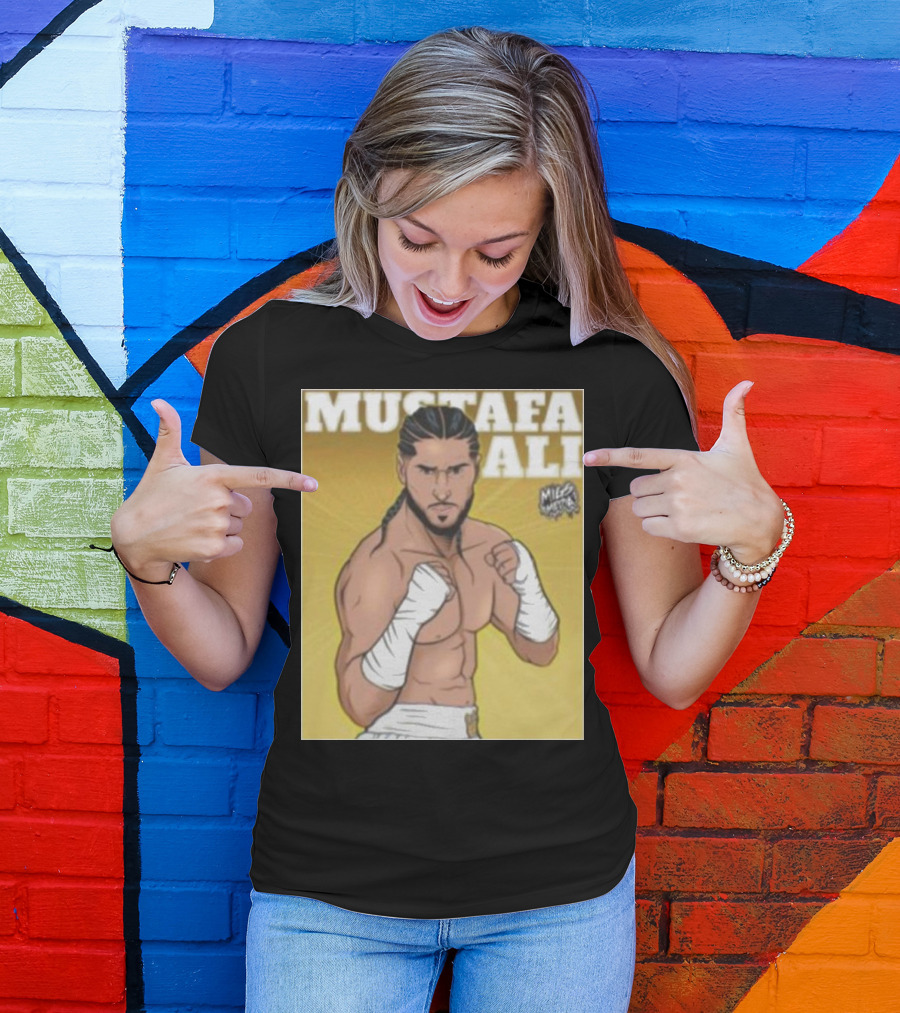 Mustafa Ali Boxer Migs Media T-Shirt