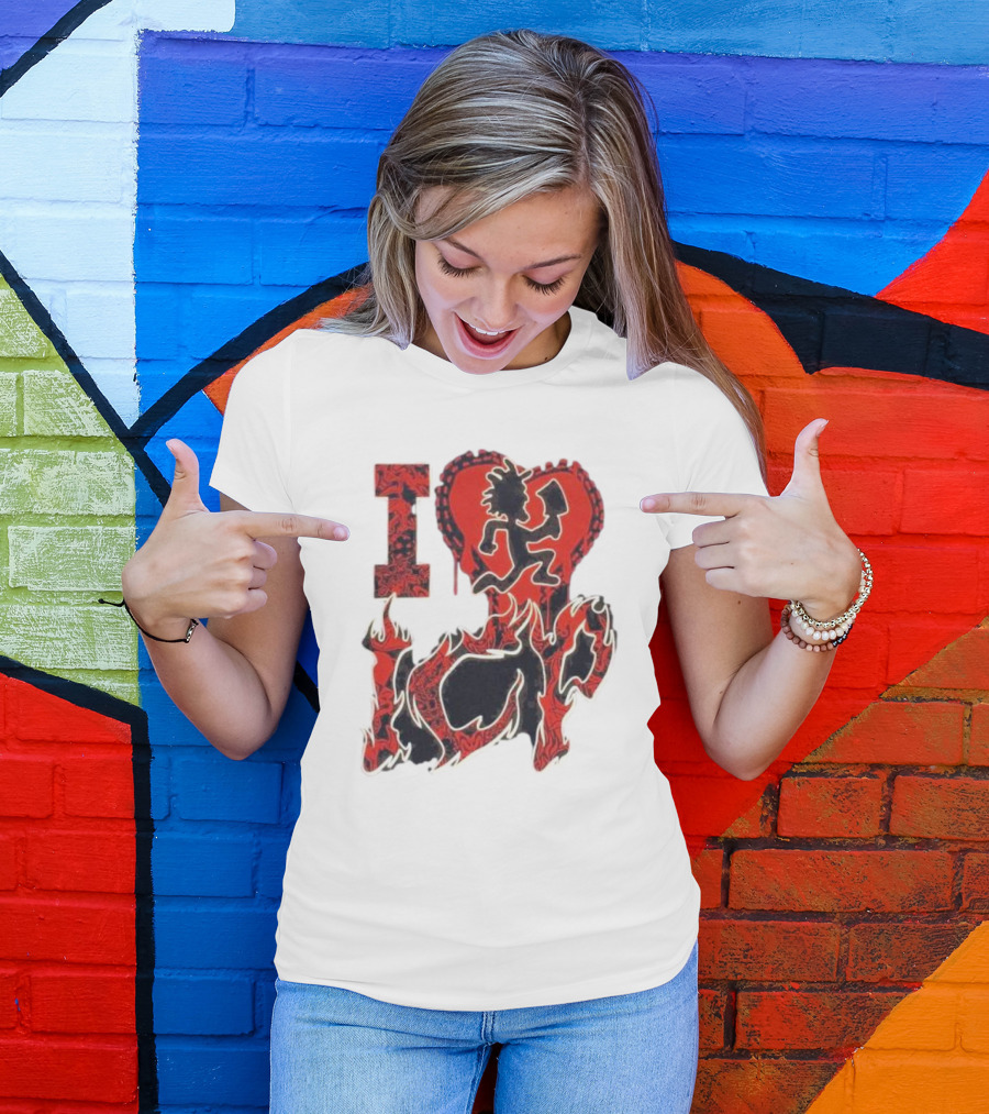 I Heart Love ICP Insane Clown Posse Juniors T-Shirt