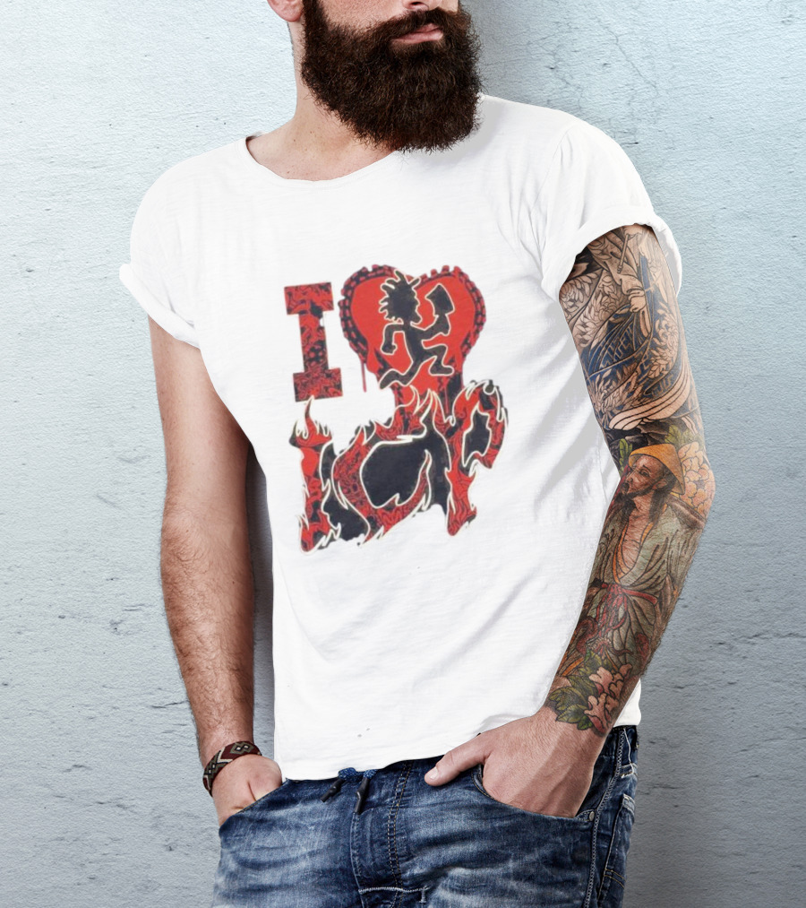 I Heart Love ICP Insane Clown Posse Juniors T-Shirt