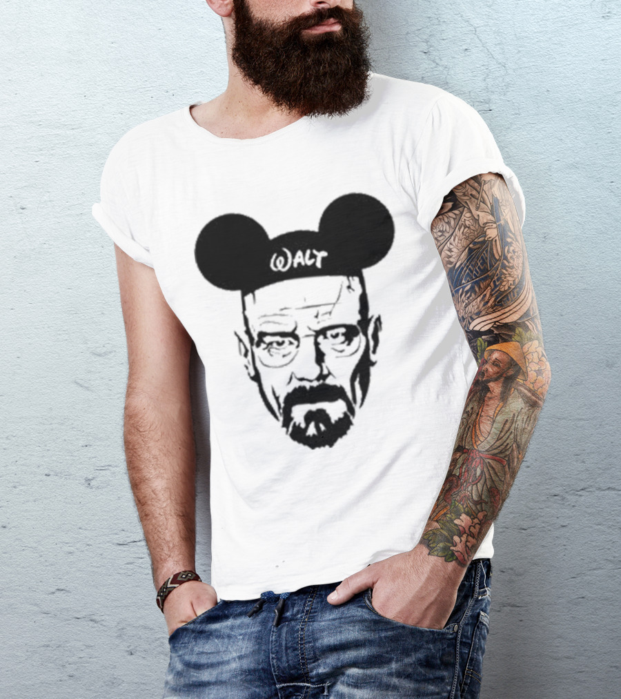 Walt Heisenberg With Mickey Mouse Ears Vintage Mashup T-Shirt