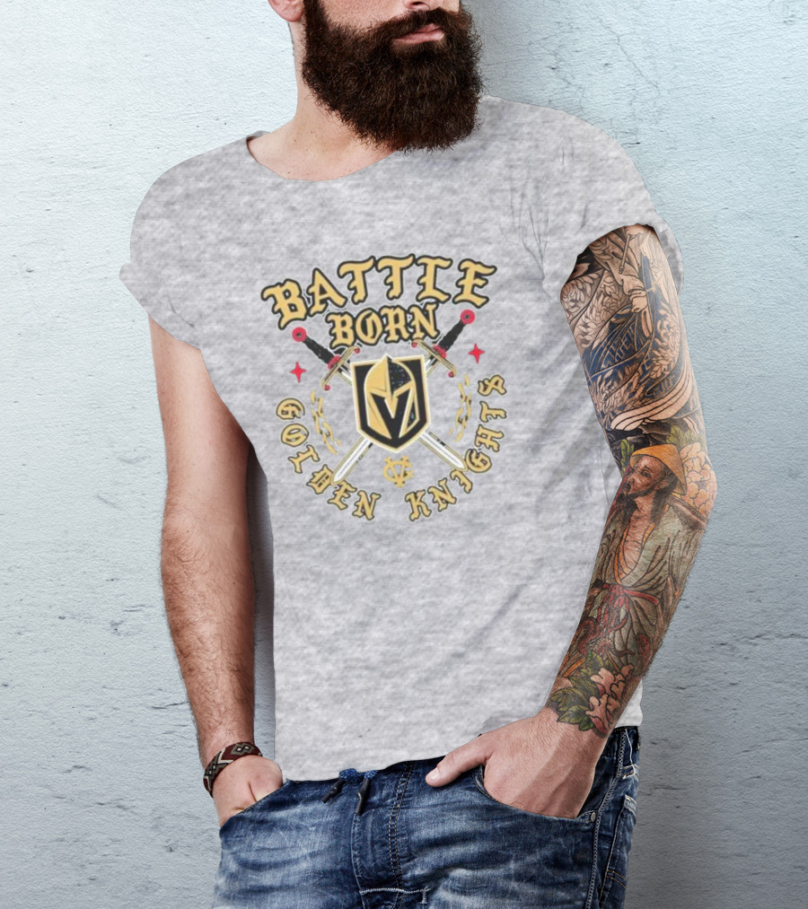 Battle Born Vegas Golden Knights Swords T-Shirt